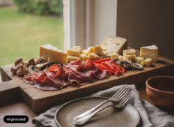 Ensalada de jabalí con queso: receta con vinagreta de mostaza