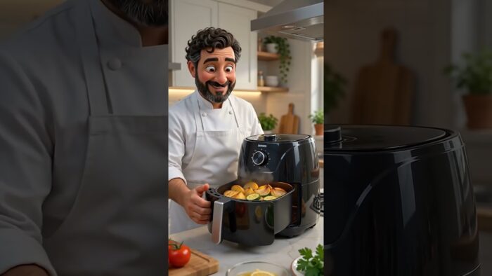 ortilla de patata y calabacín en freidora de aire 🥔 | Fácil y saludable #tortilladepatatas