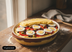 Pastel de maíz salado: receta casera con huevo y aceitunas