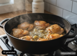 Pollo a la florentina con espinacas y bechamel