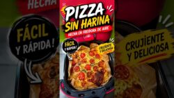 🍕 ¡PIZZA SIN HARINA en FREIDORA DE AIRE! 🤯🔥 #airfryer