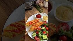 Корн-доги без капли масла #готовка #cooking #готовимподомашнему #рецепты #food #новыйрецепт #recipe