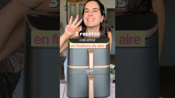 3 recetas con arroz en freidora de aire