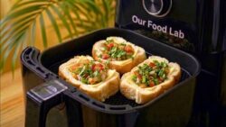 Air Fryer Cheese Bread Boats Recipe | Quick & Easy 10-Minute Snack