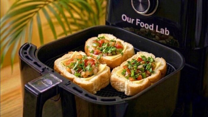 Air Fryer Cheese Bread Boats Recipe | Quick & Easy 10-Minute Snack