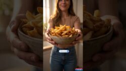 Air Fryer French Fries Recipe 👀#shorts  #airfryerrecipes #frenchfries