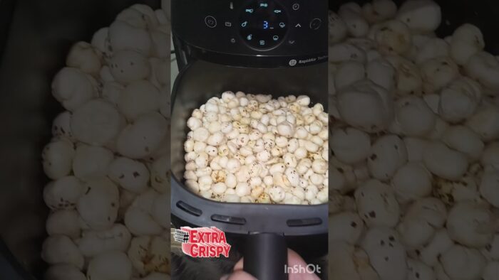 🌿  Air Fryer oregano chilly crispy Makhana Recipe #AirFryerRecipes#HealthySnacks #WeightLossSnack