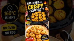 Air Fryer-এ এমন Crispy Cookies?! 😍🔥 মাত্র 15 মিনিটে! #shorts #airfryer #airfryerrecipes #cookies