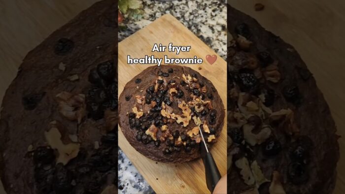 Air fryer healthy brownie recipe #youtubeshorts #brownie #healthy #recipe