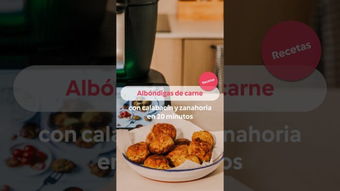 Albóndigas de carne con calabacín y zanahoria en Thermomix