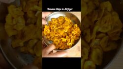 Banana Chips in Air Fryer 🍌 | Crispy & Healthy Snack! #youtubeshorts #shorts #viral #trendi ...