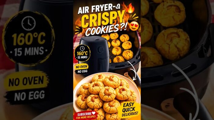 Besan Cookies In AirFryer | #shorts #airfryer