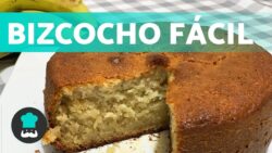 Bizcocho de PLÁTANO y YOGUR esponjoso – ¡Receta MUY FÁCIL!