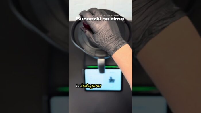 Buraczki na zimę w Thermomix TM7 z nakładką krojącą.