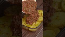 CARNE MOLIDA CON PATATAS #shorts #receta #comida #carnemolida