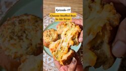 Cheese Sufffed Bun in Air fryer | soft & Delicious 😋 | #shorts #viral #ytshorts #cheese #ai ...