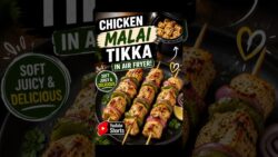 Chicken malai tikka in air fryer #shorts #short #chickenmalaitikka #airfryer #chicken #chickenrecipe