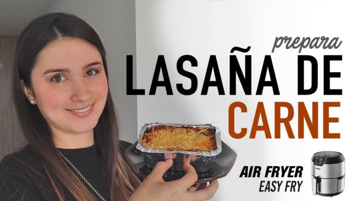 Cómo hacer LASAÑA de CARNE en la #AirFryer | Receta Fácil | Lasaña Casera