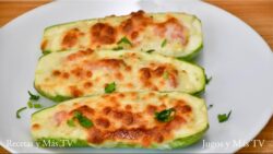 Como hacer una cena riquisima y facil, calabacitas rellenas