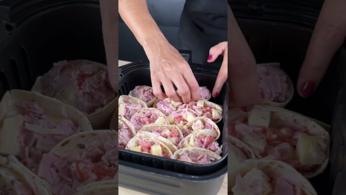 Cono en la freidora de aire con tortilla: receta fácil, rápida y crujiente