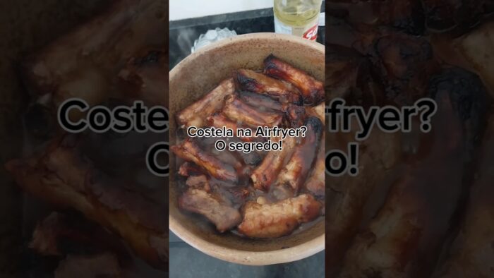 Costela na Airfryer que Desmancha: O Segredo é Esse!​#CostelaNaAirfryer #CostelaBarbecue