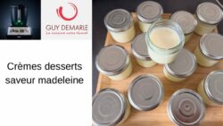 Crèmes desserts saveur madeleine ￼