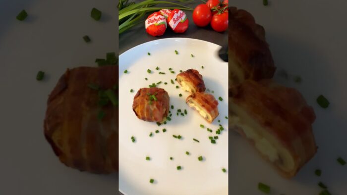 Crispy Bacon Stuffed Mushrooms in Air Fryer! 🍄🥓 #sho