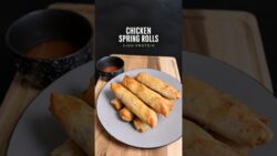 Crispy Chicken Spring Rolls | High-Protein Air Fryer Recipe