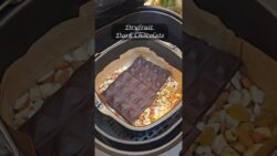 Dry Fruit Dark Chocolate 🍫🥜 | Homemade Healthy Chocolate Recipe in Air Fryer #shorts #viral