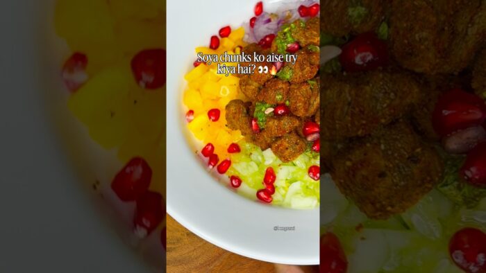 High Protein Soya Chaat 🥗🔥 | Air Fryer Recipe #shorts #easyrecipe