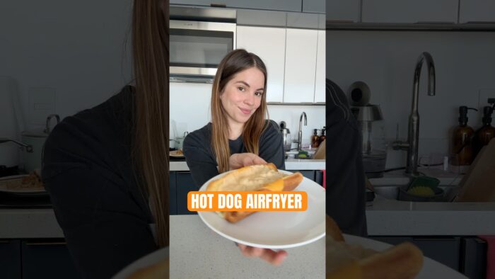 Hot Dogs crujientes en Air Fryer 🌭🔥#shorts #food #airfryer