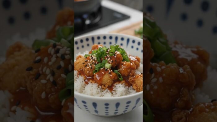 Korean Popcorn Chicken in Air Fryer #shorts #recipe