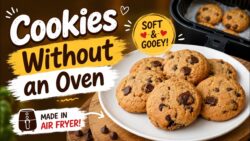 No Oven! Soft & Gooey Air Fryer Chocolate Chip Cookies 🍪