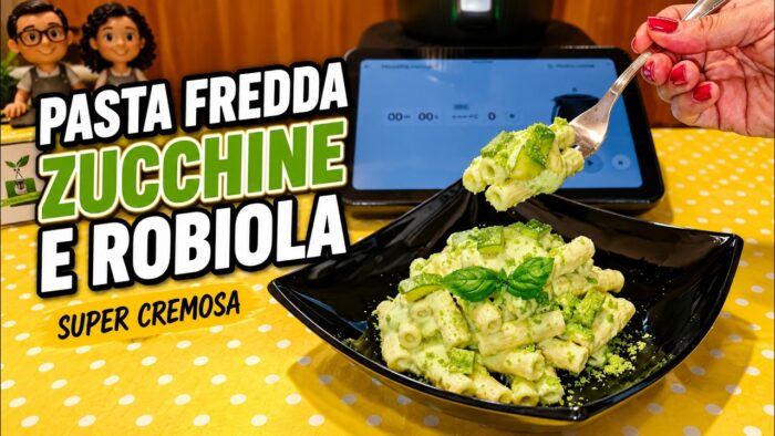 Pasta fredda zucchine e robiola – fresca cremosa e veloce