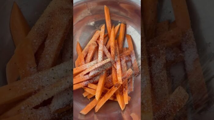 Perfect Air Fryer Sweet Potato Fries #airfryerrecipes