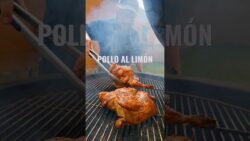 Pollo asado al limón. Receta apta para horno, parrilla o freidora de aire. Pollo entero o en cuartos