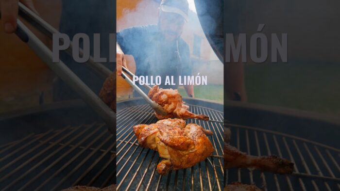 Pollo asado al limón. Receta apta para horno, parrilla o freidora de aire. Pollo entero o en cuartos