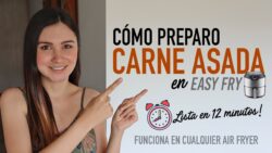 Prepara CARNE ASADA en la AIR FRYER | Lista en tan sólo 12 MINUTOS | Receta Rápida