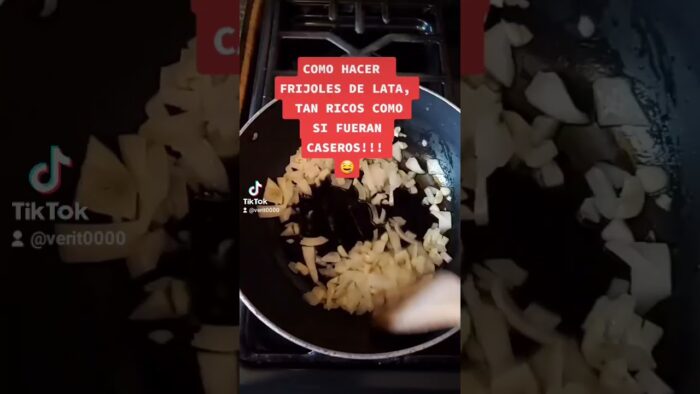 RECETA FACIL Y RAPIDA PARA QUE LOS FRIJOLES DE LATA QUEDEN TAN RICOS COMO LOS CASEROS!!!