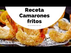 Receta de Camarones Fritos APANADOS en la freidora de Aire #airfryer