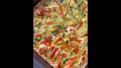 Receta de tarta de verduras asadas