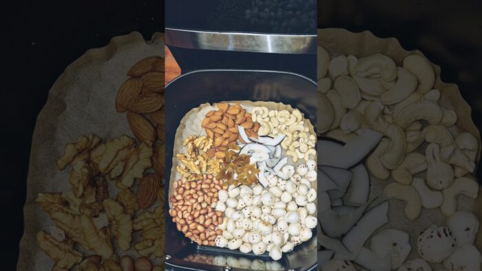 Roasted Mix Dry Fruits in Airfryer #roastednuts #shorts #shortvideo #recipe #reels #ytshorts