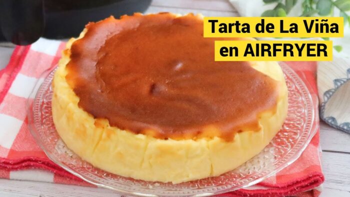 Tarta de queso de la viña en airfryer #shorts #cortos