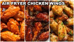 The Crispiest Air Fryer Chicken Wings (Buffalo, BBQ, Lemon Pepper)