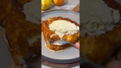 Torrijas Caramelizadas 🍞 ¡Tiernas y Crujientes! #receta #youtubeshorts