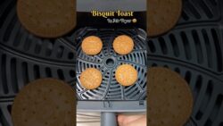 *Viral* Biscuit Toast In Air Fryer #shorts #youtubeshorts #airfryer #food #recipe #biscuittoast