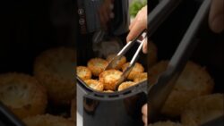 Viral Crispy Cheese-Stuffed Potato Cups 🧀🥔 | Easy Air Fryer Recipe#shorts #fypシ゚viral