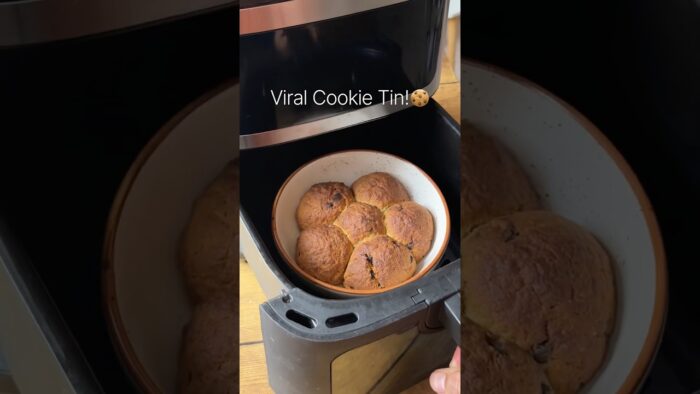 Viral cookie tin recipe,Easy to make cookie,Baking with airfryer #cookie #airfryerrecipe #chocolate
