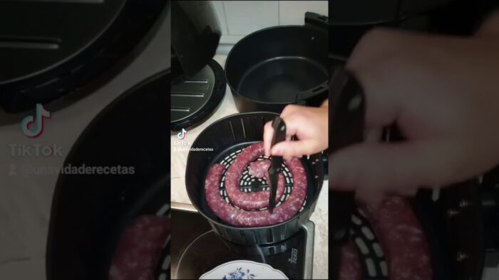 longaniza GIGANTE a la AIRFRYER | (receta freidora sin aceite)