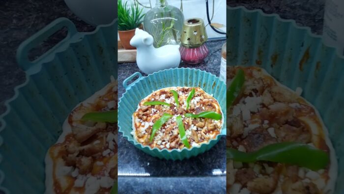 pizza for my son with emotional mother feeling #trending #pizza #recipe #airfryer # #pizzacravings